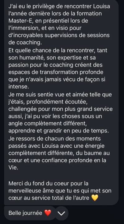 Témoignage Coaching & Supervision