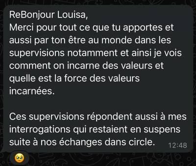 Témoignage Supervision de pratique